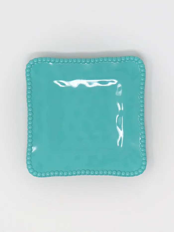Earrings Certified International Square Melamine Canape Plate