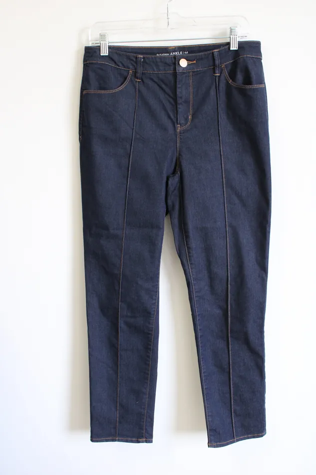 Earrings Chicos Chicos The Platinum Ankle Dark Wash Jeans Size 05 S6