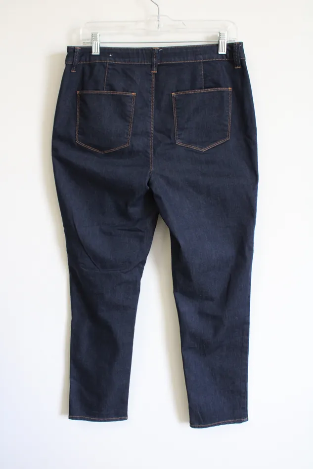 Earrings Chicos Chicos The Platinum Ankle Dark Wash Jeans Size 05 S6