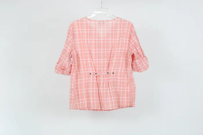 Earrings Christopher Banks Pink Plaid Top M Petite Christopher Banks