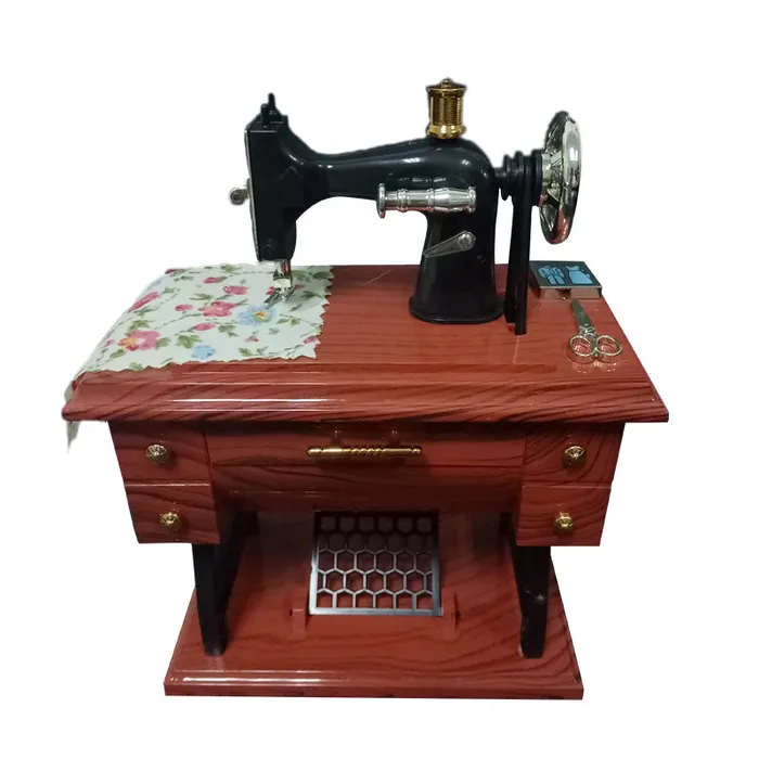 Earrings CJ Retro Nostalgic Simulation Sewing Machine Music Box Music Box Earrings CJ Retro Nostalgic Simulation Sewing Machine Music Box Music Box