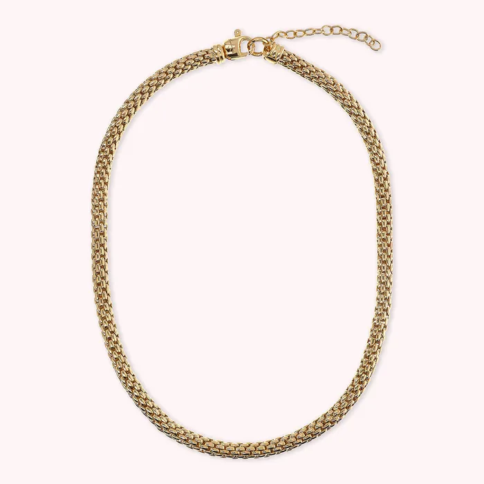 Earrings Collana Golden Girocollo Maxi Catena Popcorn Bronzallure