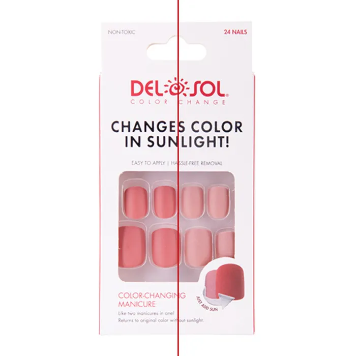 Earrings DELSOL Del Sol Rouge Goddess Colorchanging Manicure Nails Pink to Deep Pink Earrings DELSOL Del Sol Rouge Goddess Colorchanging Manicure Nails Pink to Deep Pink