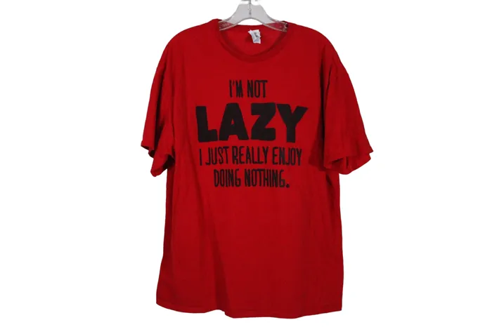 Earrings Delta Im Not Lazy Red Tee XL