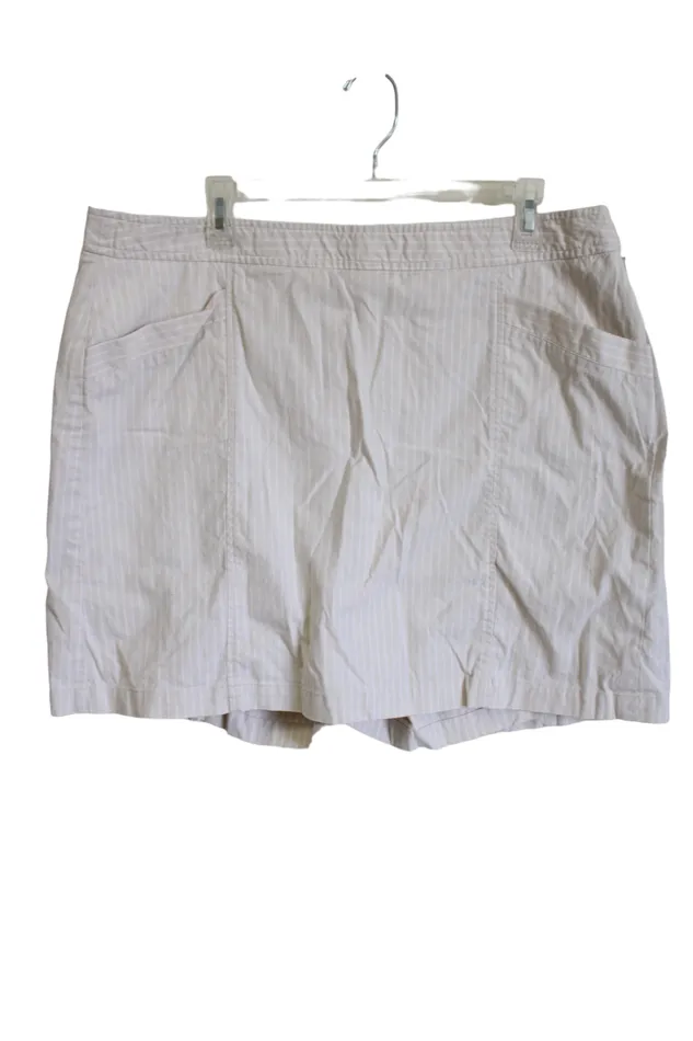 Earrings Dockers Dockers Pale Yellow Striped Skort 18W