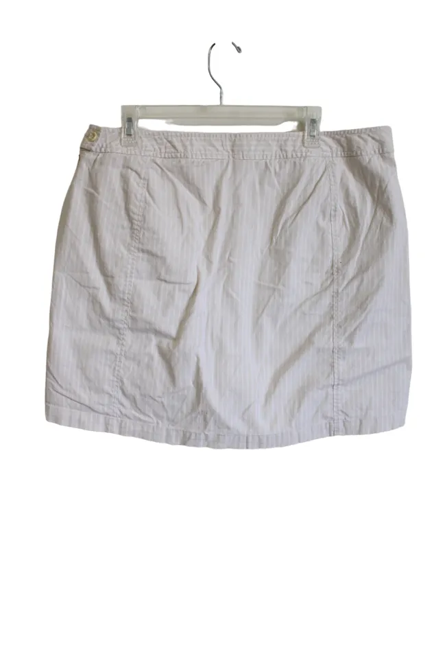 Earrings Dockers Dockers Pale Yellow Striped Skort 18W