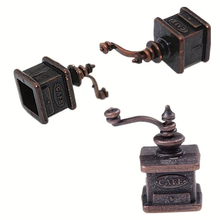 Earrings DS 112 Scale Vintage Style Dollhouse Miniature Kitchen Coffee Grinder Earrings DS 112 Scale Vintage Style Dollhouse Miniature Kitchen Coffee Grinder