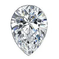 Earrings GemFind 106 Carat Pear Lab Grown Diamond