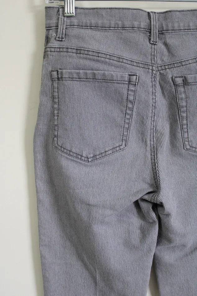Earrings Gloria Vanderbilt Gloria Vanderbilt Amanda Gray Pinstripe Jeans 6 Petite