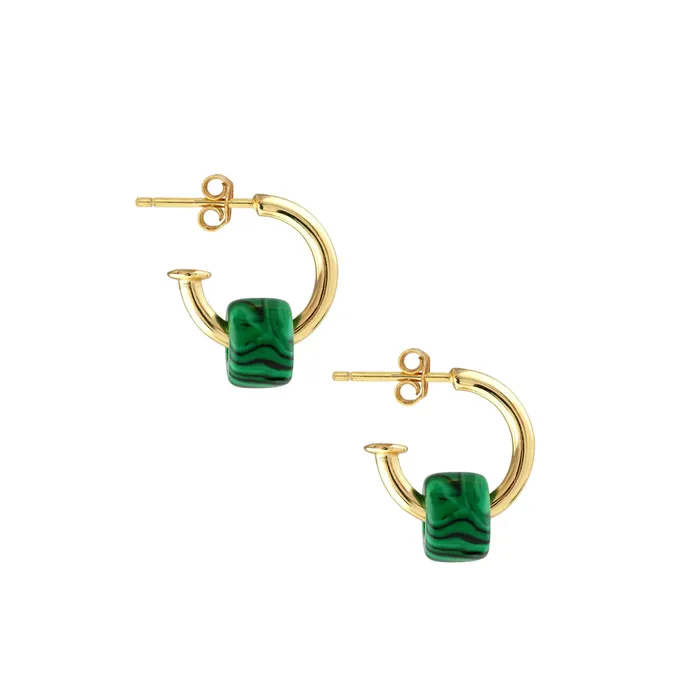 Earrings Huggie Hoop Earrings with Gemstone Fun Pack Kris Nations