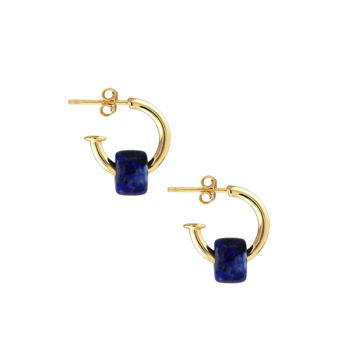 Earrings Huggie Hoop Earrings with Gemstone Fun Pack Kris Nations