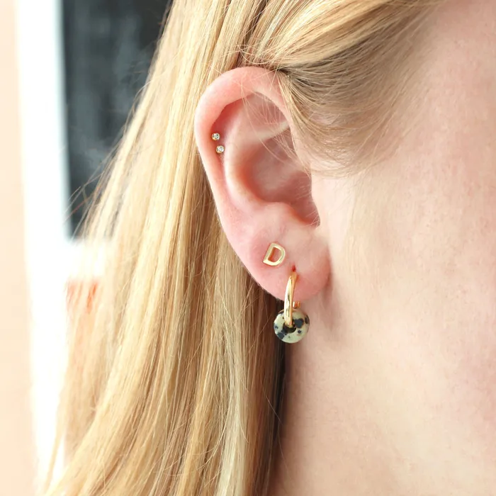 Earrings Huggie Hoop Earrings with Gemstone Fun Pack Kris Nations