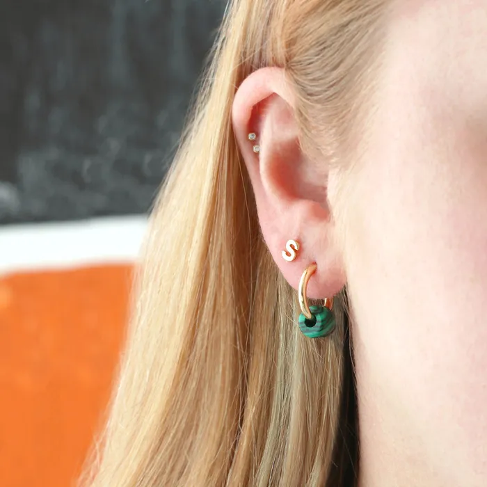 Earrings Huggie Hoop Earrings with Gemstone Fun Pack Kris Nations