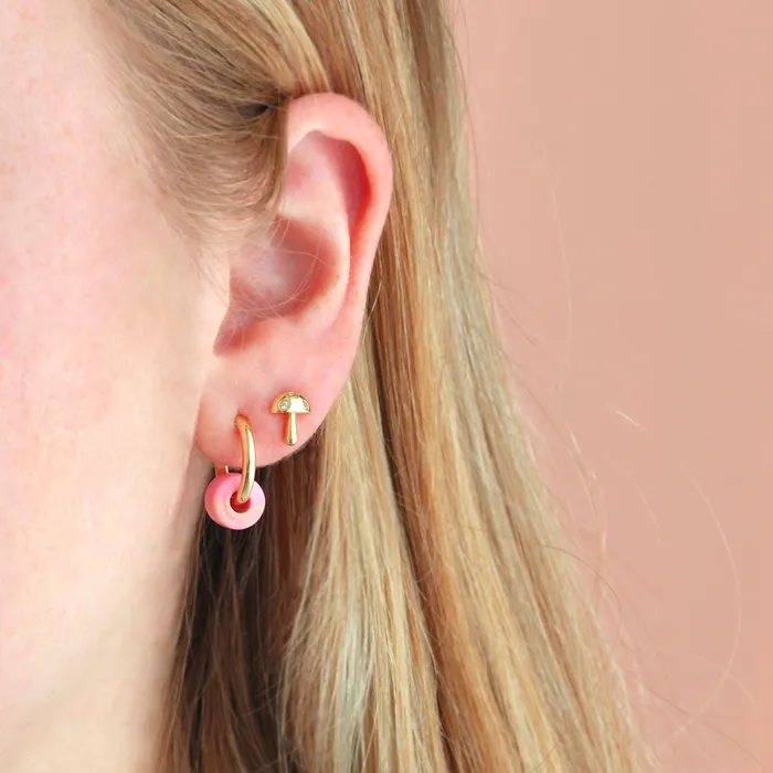 Earrings Huggie Hoop Earrings with Gemstone Fun Pack Kris Nations