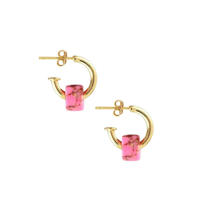 Earrings Huggie Hoop Earrings with Gemstone Fun Pack Kris Nations