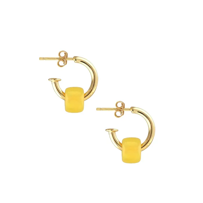 Earrings Huggie Hoop Earrings with Gemstone Fun Pack Kris Nations
