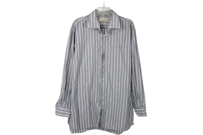 Earrings Jay Leonard Jay Leonard Traditional Gray Striped Shirt 18 Big 3435