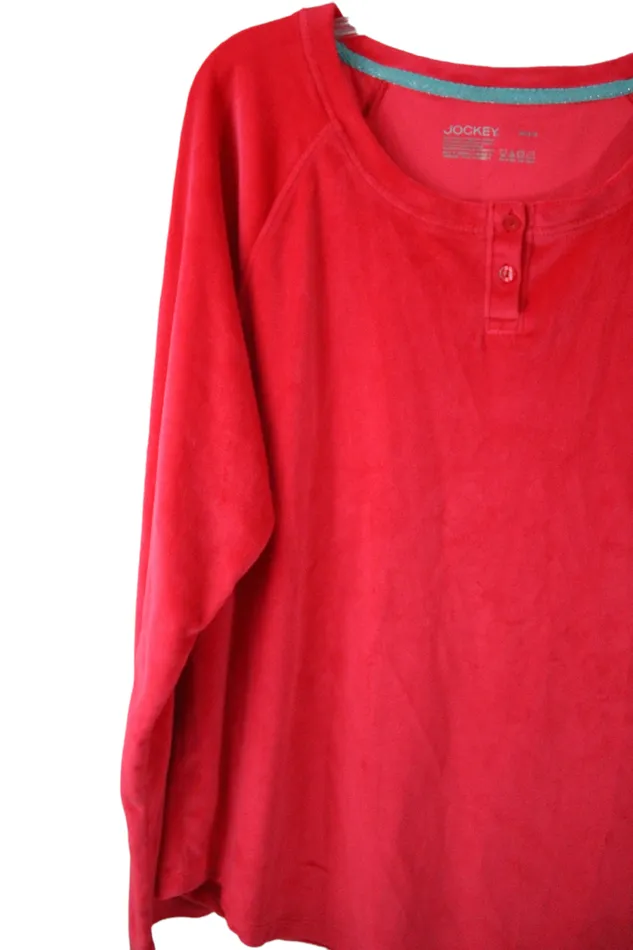 Earrings Jockey Jockey Pink Soft Fuzzy Lounge Shirt M