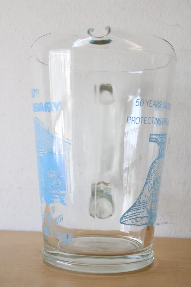 Earrings Jubilee Thrift 50th Anniversary Campbelltown Volunteer Fire Co Glass Pitcher