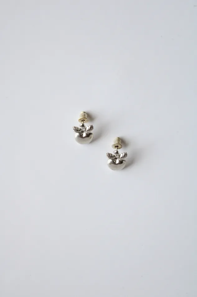 Earrings Jubilee Thrift Apple Sterling Silver Stud Earrings