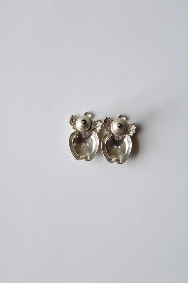 Earrings Jubilee Thrift Apple Sterling Silver Stud Earrings