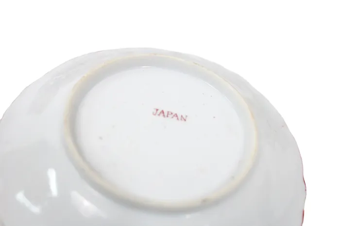 Earrings Jubilee Thrift Vintage Red Painted Japanese Tea Cocoa Pot Set Set Of 16