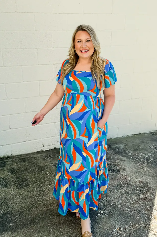 Earrings Just Feels Right Babydoll Maxi Dress Haptics