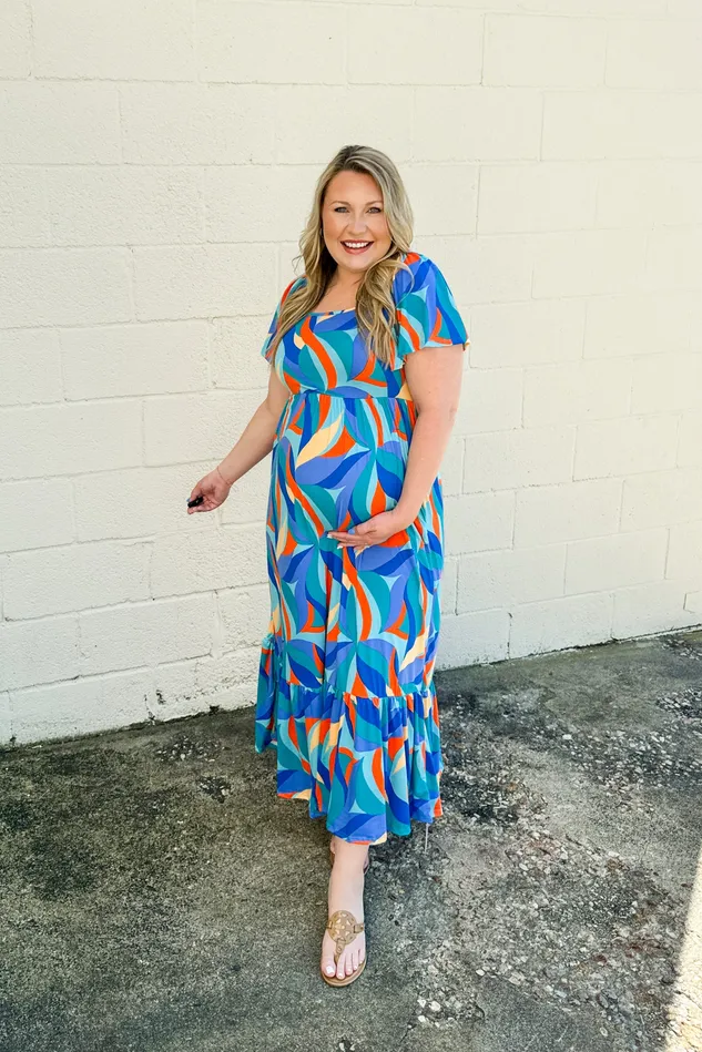 Earrings Just Feels Right Babydoll Maxi Dress Haptics