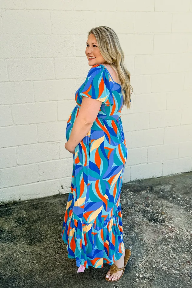 Earrings Just Feels Right Babydoll Maxi Dress Haptics