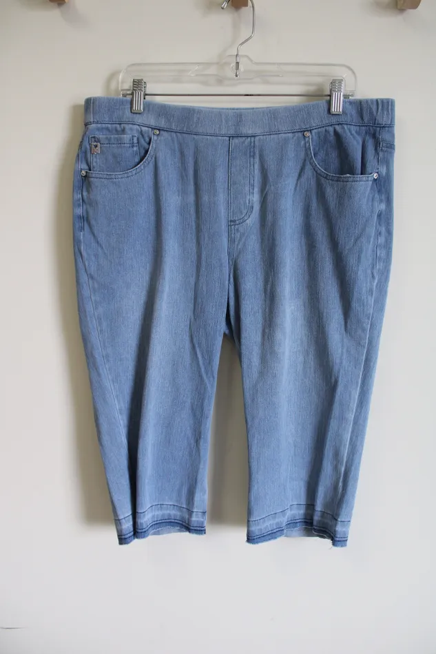 Earrings Kim Gravel Belle stretch Denim Long Shorts 14 Kim Gravel