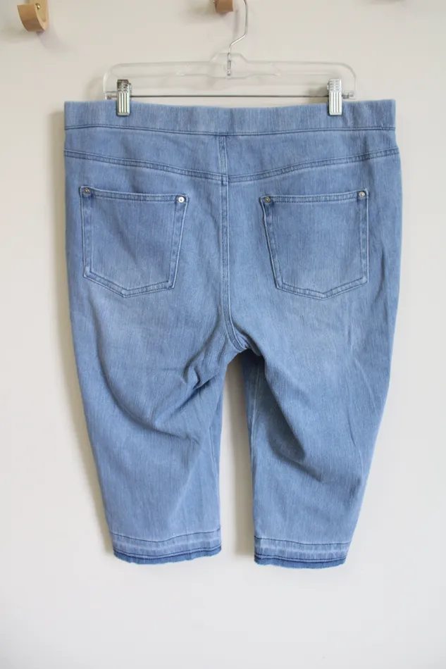 Earrings Kim Gravel Belle stretch Denim Long Shorts 14 Kim Gravel