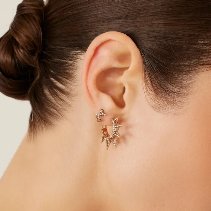 Earrings Kismet by Milka Moss Hoop Earring