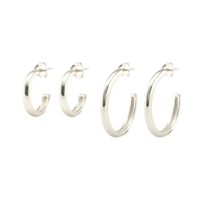 Earrings Kris Nations Hollow Hoop Earrings Set Earrings Kris Nations Hollow Hoop Earrings Set