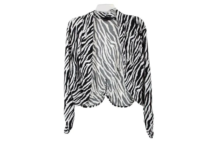 Earrings Lane Bryant Lane Bryant Zebra Cardigan 20W