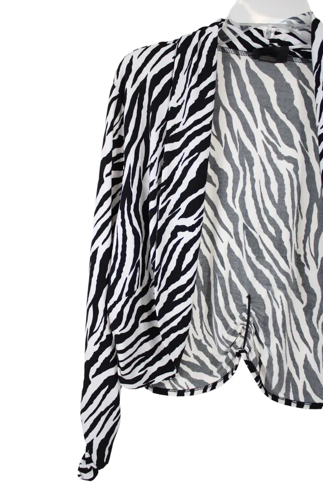 Earrings Lane Bryant Lane Bryant Zebra Cardigan 20W