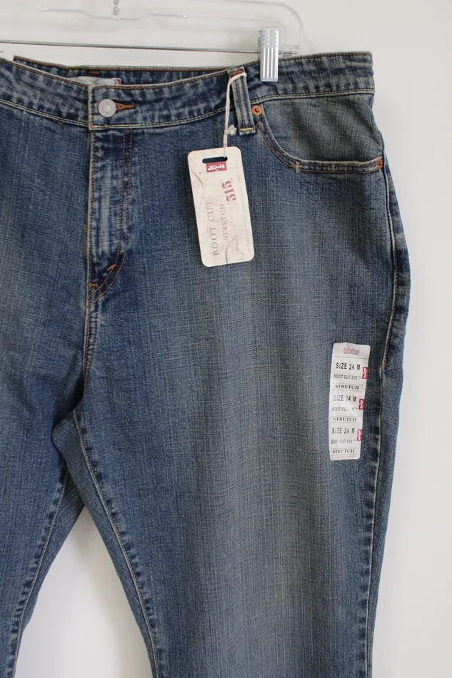 Earrings Levis NEW Levis Bootcut 515 Stretch Jeans 24