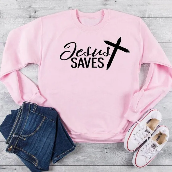 Earrings Lords Guidance Christian Sweatshirt br Jesus Saves