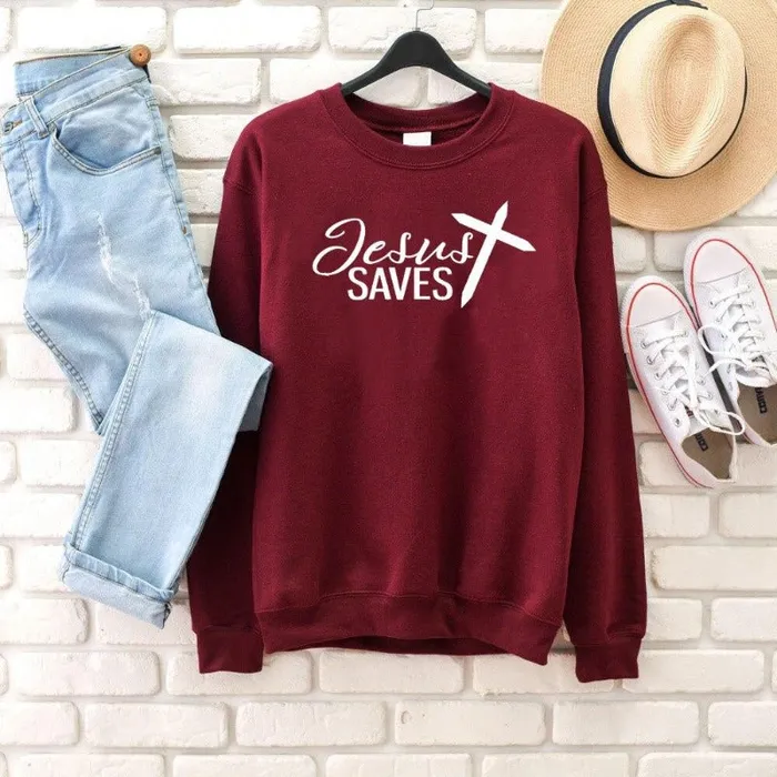 Earrings Lords Guidance Christian Sweatshirt br Jesus Saves