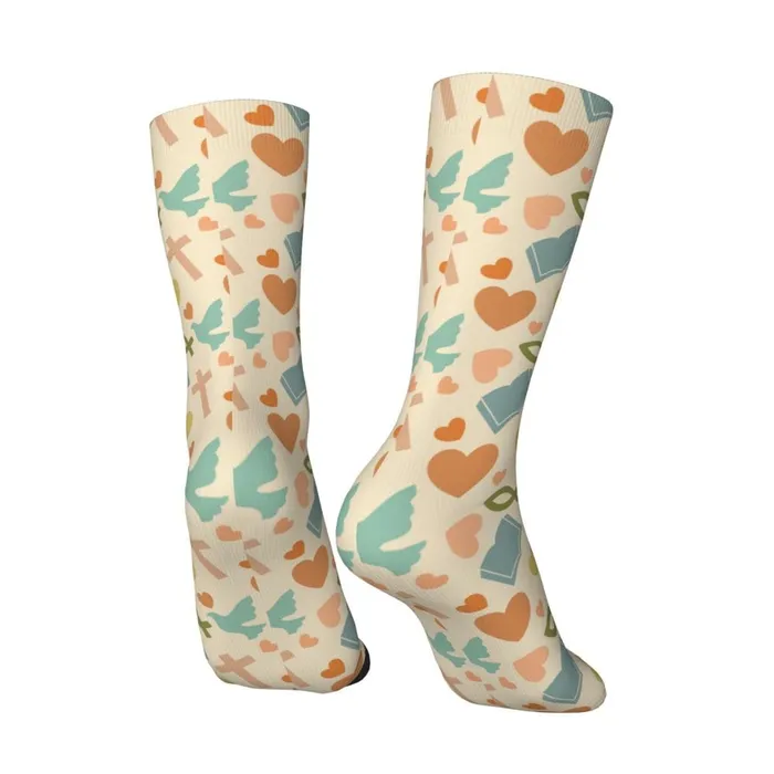 Earrings Lords Guidance Fun Christian Symbol Socks