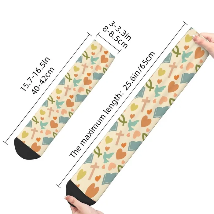 Earrings Lords Guidance Fun Christian Symbol Socks