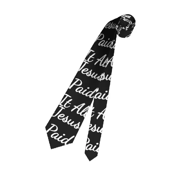 Earrings Lords Guidance Jesus Paid it All Christian Necktie