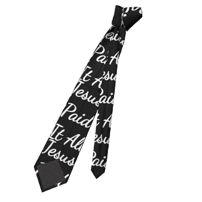 Earrings Lords Guidance Jesus Paid it All Christian Necktie