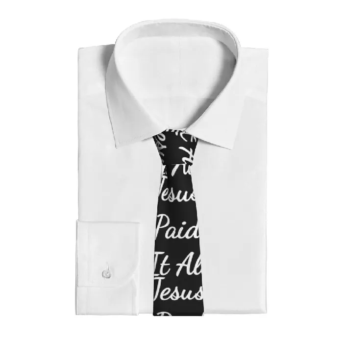Earrings Lords Guidance Jesus Paid it All Christian Necktie