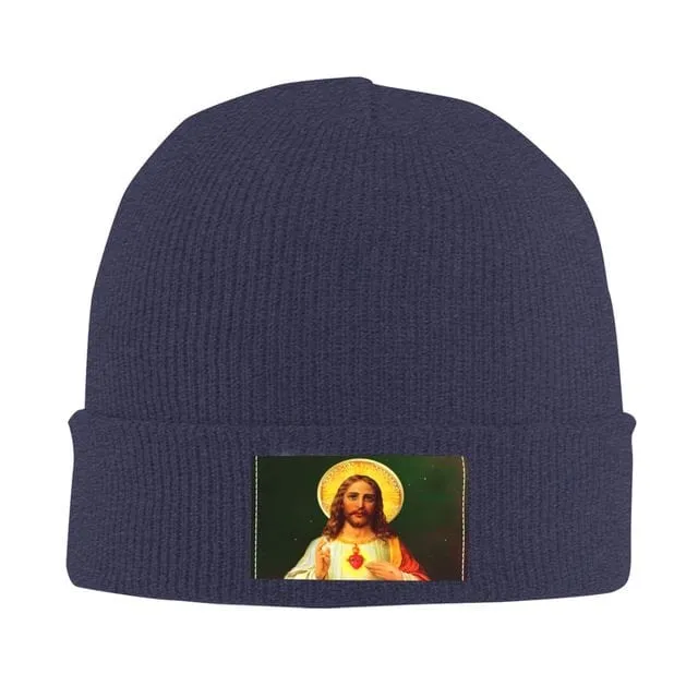 Earrings Lords Guidance Jesus Portrait Beanie Hat