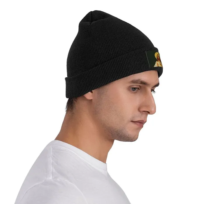 Earrings Lords Guidance Jesus Portrait Beanie Hat