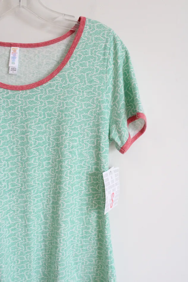 Earrings LuLaRoe NEW LuLaRoe Green Pink Classic Tee S