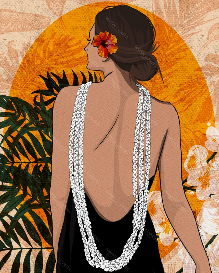 Earrings MAYANLLANERA Kalia Art Print by Mayan Llanera 8x10