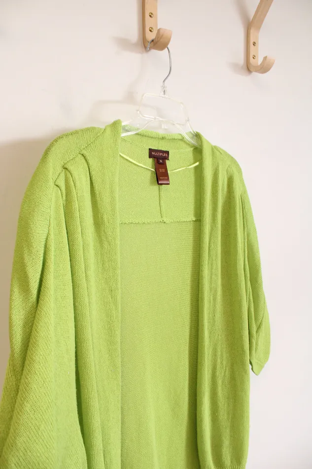 Earrings Multiples Multiples Lightweight Lime Green Cardigan M