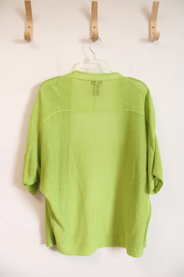 Earrings Multiples Multiples Lightweight Lime Green Cardigan M