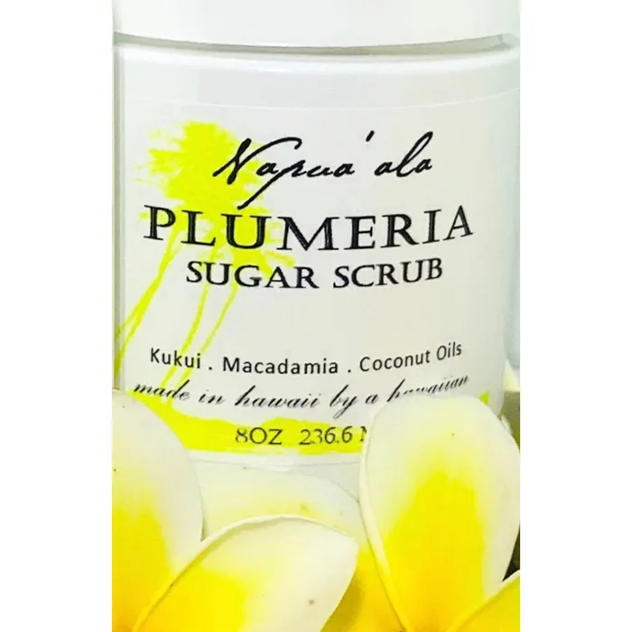 Earrings Napuaala Plumeria Sugar Scrub 8oz LORASILVA